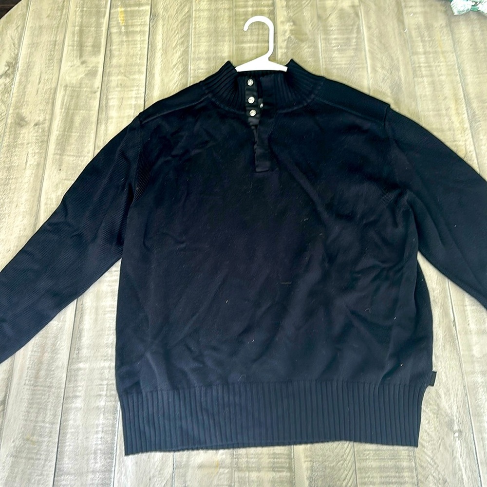 Men’s Hugo Boss Black Pull-Over Sweater